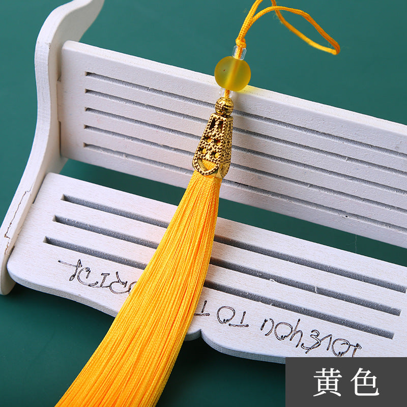Wholesale Long Frosted Bead Ice Silk Tassel Pendant